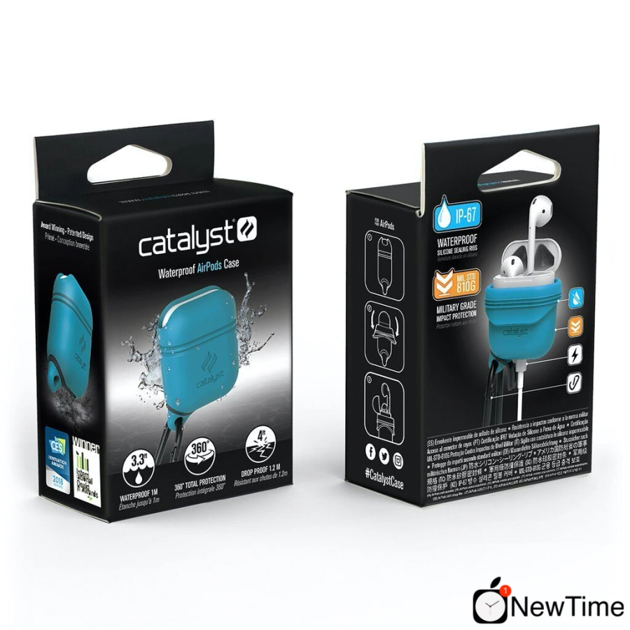 Catalyst Waterproof AirPods Case Glacier Blue (CATAPDTEAL)
